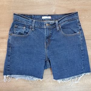 Levi's 529 Curvy Denim Cut off Shorts